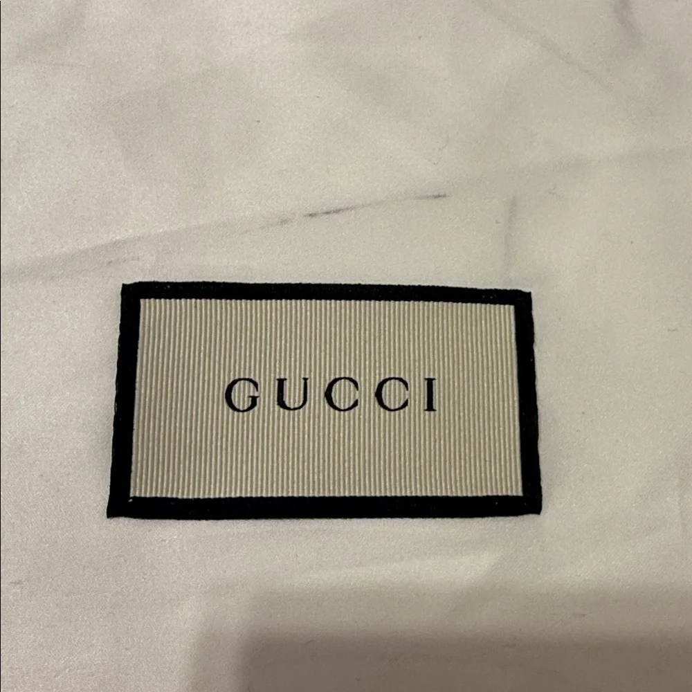 Gucci Cream Dust Bag with Black Logo